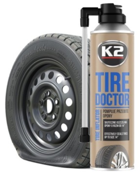 ГЕРМЕТИК ДЛЯ НАКАЧКИ ШИН K2 TIRE DOKTOR 500 мл