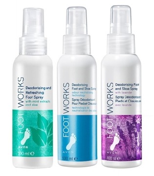 AVON Zestaw 3 x Spray do Stóp