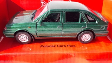 POLONEZ CARO PLUS ЗЕЛЕНАЯ МЕТАЛЛИЧЕСКАЯ МОДЕЛЬ WELLY 1:34