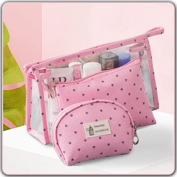 Прозрачный набор-органайзер для косметички ДЛЯ ПРАЗДНИКА С БАГАЖОМ В САМОЛЕТЕ