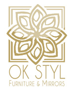 LUSTRO OKRĄGŁE ŚCIENNE BOHO SZLIF BEZ RAMY 70 CM
