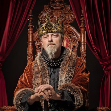 KORONA KRÓLEWSKA CESARSKA cosplay króla realistyczny wygląd odcieni złota