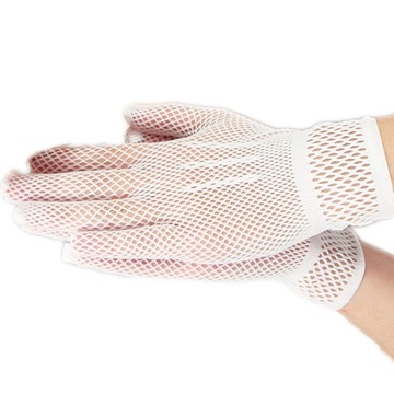 БЕЛЫЕ ПЕРЧАТКИ ДЛЯ ОБЩЕНИЯ ИЗ СЕТКИ * СЕТКИ * на резинке