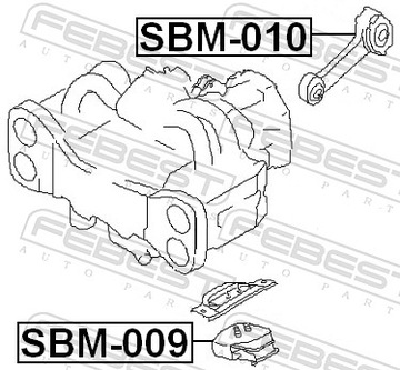 SUBARU LEGACY [B12] ULOŽENÍ MOTORU