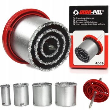 OTWORNICE DO PŁYTEK OTWORNICA 33-73MM OTWORNICE WOLFRAMOWE PŁYTEK CERAMIKI