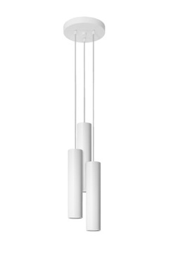 Lampa Wisząca LAGOS 3P Białe tuby GU10 1078 SOLLUX