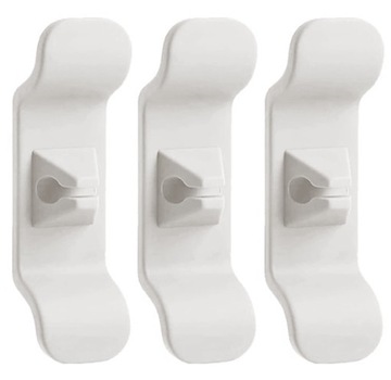 РУЧКА-ВЕШКА-ОРГАНИЗАТОР ДЛЯ КАБЕЛЕЙ, БЕЛАЯ, 3 ШТ. AG874A