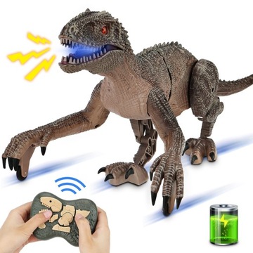JURASSIC WORLD DINOZAUR INDOMINUS REX FIGURKA Z ŚWIATŁEM DŹWIĘKIEM