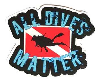 Naklejka nurkowanie Flaga All dives matter