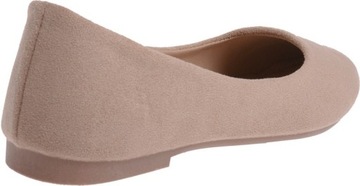 БЕЖЕВЫЕ ЗАМШЕВЫЕ БАЛЕТКИ ЖЕНСКИЕ, МЯГКИЕ, бежевые 42