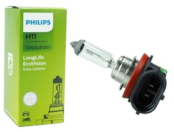 ŻARÓWKA PHILIPS H11 55W 12362LLECOC1 LONG LIFE ECO