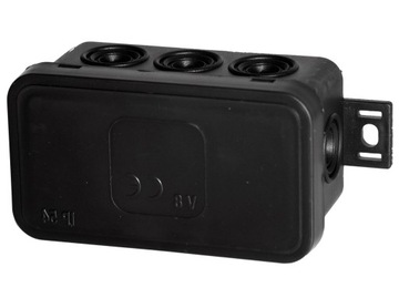 Puszka kablowa alarm CCTV IP54 80/45/41 czarna