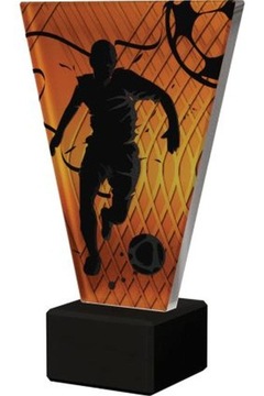 Trofeum szklane Piłka Nożna VL1-D/SOC2/BK 15cm z grawerem