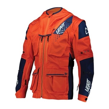 LEATT KURTKA MOTO 5.5 ENDURO JACKET ORANGE KOLOR POMARAŃCZOWY/GRANATOWY M