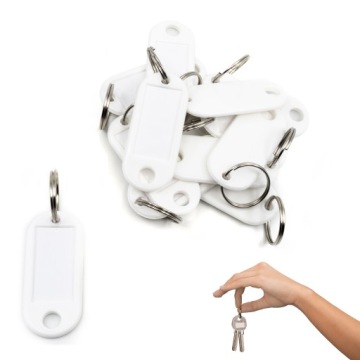 IDENTYFIKATOR brelok ZAWIESZKA do KLUCZY BIAŁY