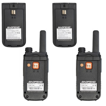 2x WALKIE TALKIE KRÓTKOFALÓWKA RADIO BAOFENG T17 USB DUŻY ZASIĘG