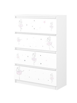 Komoda R-4 dziecięca dla dziecka BABY BOO WZORY