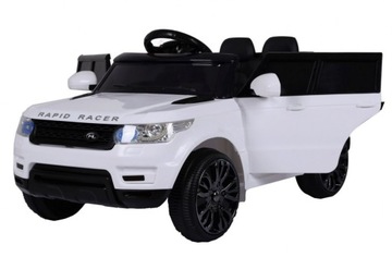 Auto na akumulator HL1638 Biały Miękkie EVA Pilot 2 Silniki 2 Akumulatory