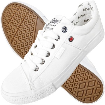 Trampki LEE Cooper damskie białe buty materiałowe Styl i Komfort 0894L 40