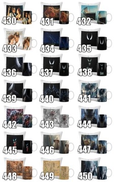 ZESTAW KUBEK I PODUSZKA TITANIC FILMY POMYSŁ NA PREZENT RÓŻNE GRAFIKI