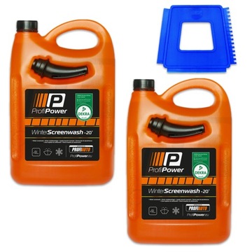 PŁYN ZIMOWY DO SPRYSKIWACZY 8L LEJEK SKROBACZKA K2