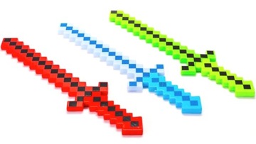 MINECRAFT МЕЧ НА БАТАРЕЕ ПОДСВЕТКИ *СВЕТОДИОДЫ* ЗВУК