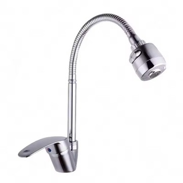 Кухонная батарея гибкая гибкая носика хромированная крана с гибким дождем