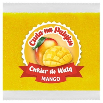 Cukier Do Waty Cukrowej Kolorowy Żółty do Maszyny Smakowy Smak MANGO 100 g