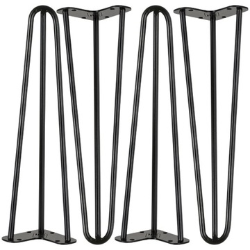 Metalowe nogi meblowe do stolika kawowego 40 cm