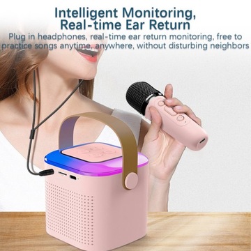Mini Karaoke Machine Portable Microphone Sound