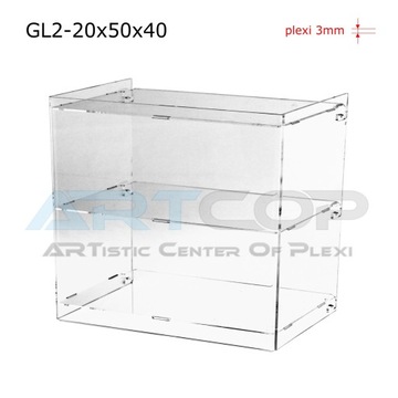 Gablotka, Witrynka, Regał, Szafka 20x50x40 z PLEXI do piekarni apteki domu