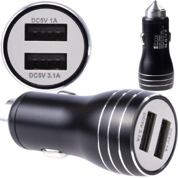 Быстрое автомобильное зарядное устройство USB USB 2 X USB HAMMER