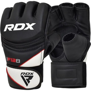 RĘKAWICE DO MMA PROFESJONALNE MATOWE CZARNE NA WOREK I PRZYRZĄDY RDX M