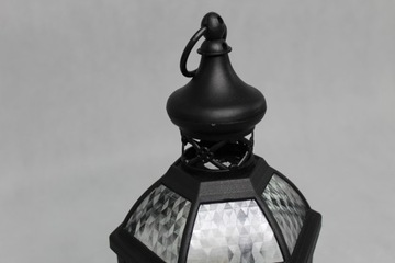 ФОНАРЬ СО СВЕТОДИОДНОЙ ЛАМПОЧКОЙ - ЧАСОВНЯ - ЧЕРНЫЙ