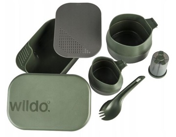 Zestaw naczyń Wildo/Helikon Camp-A-Box Olive Green