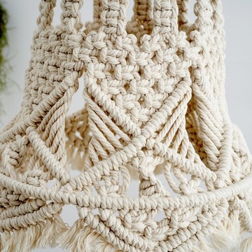 Абажур макраме с бахромой Vintage Handmade Boho