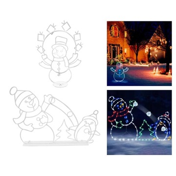 Рождественские светодиодные фонари, указатель пути, снеговик i
