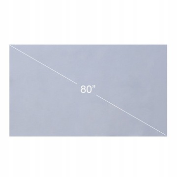 80-ДЮЙМОВЫЙ ПОРТАТИВНЫЙ ПРОЕКЦИОННЫЙ ЭКРАН Безрамочный