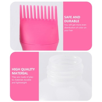 Кисточка для нанесения краски для волос во флаконе с маслом.