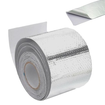 TAŚMA Z FOLII ALUMINIOWEJ 5M SAMOPRZYLEPNA IZOLACJA TERMICZNA ANTYKOROZYJNA
