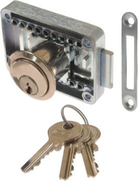 Zamek meblowy patentowy wierzchni zregulacją LOB ZMB-3
