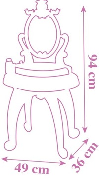 SMOBY DISNEY PRINCESS ПРИНЦЕССА ТРУДАМНЫЙ СТОЛИК ДЛЯ ДЕТЕЙ 2В1 + 10 АКСЕССУАРОВ