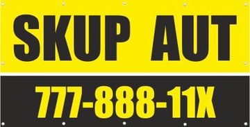 BANER 200x100cm Baner 1x2 m BANER SKUP AUT