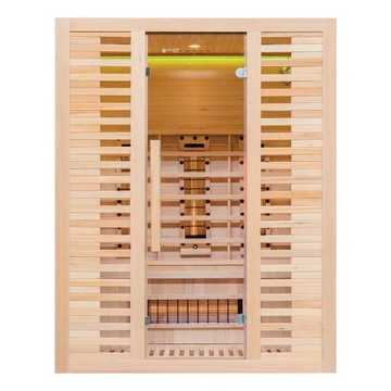 SAUNA NA PODCZERWIEŃ Z KAMIENIAMI SOLI HIMALAJSKIEJ I TURMALIN 150X110CM
