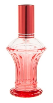 BUTELKA SZKLANA OZDOBNA NA PERFUMY ATOMIZER ALUMINIUM - 50 ML!