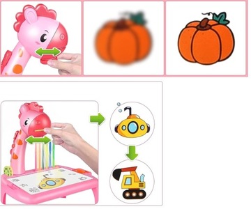 ДОСКА С ПРОЕКТОРОМ ДЛЯ РИСОВАНИЯ, СТОЛ ЖИРАФ