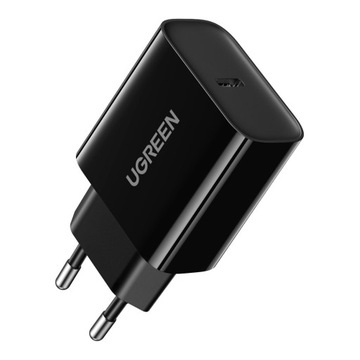 UGREEN ŁADOWARKA SIECIOWA ZASILACZ KOSTKA 1X USB C PD 3.0 QC 4.0 5V 3A 20W