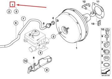 BMW 5 E60 BRAKE SERVO BOOSTER 6779742 34336779742