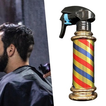 Многофункциональный флакон Retro Stripes Hairstyling Beauty Золотой с парикмахерским спреем