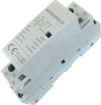 STYCZNIK MODUŁOWY 25-02 230V 20A 25A 1P 2NC 1-FAZ